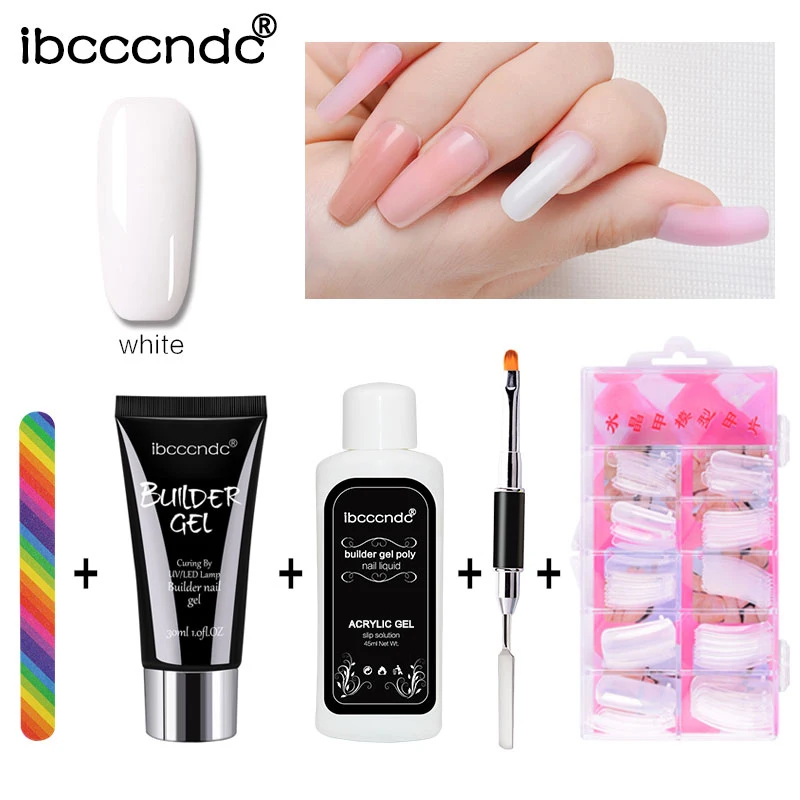 30 мл быстрое наращивание ногтей Гель лак для Твердый гель УФ раствор набор