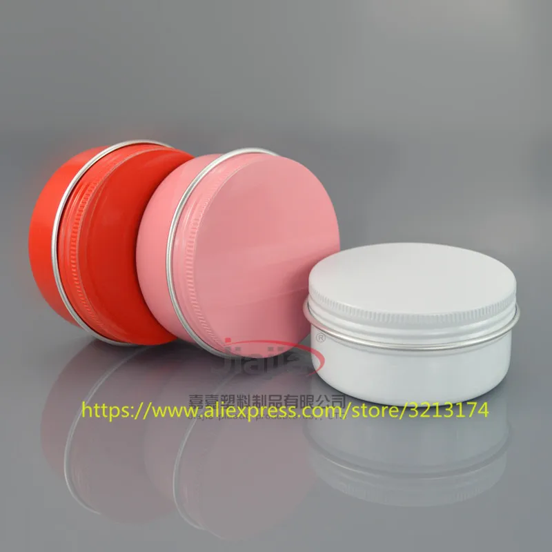 50g цветная алюминиевая баночка для косметики крем персонального ухода маска мыло