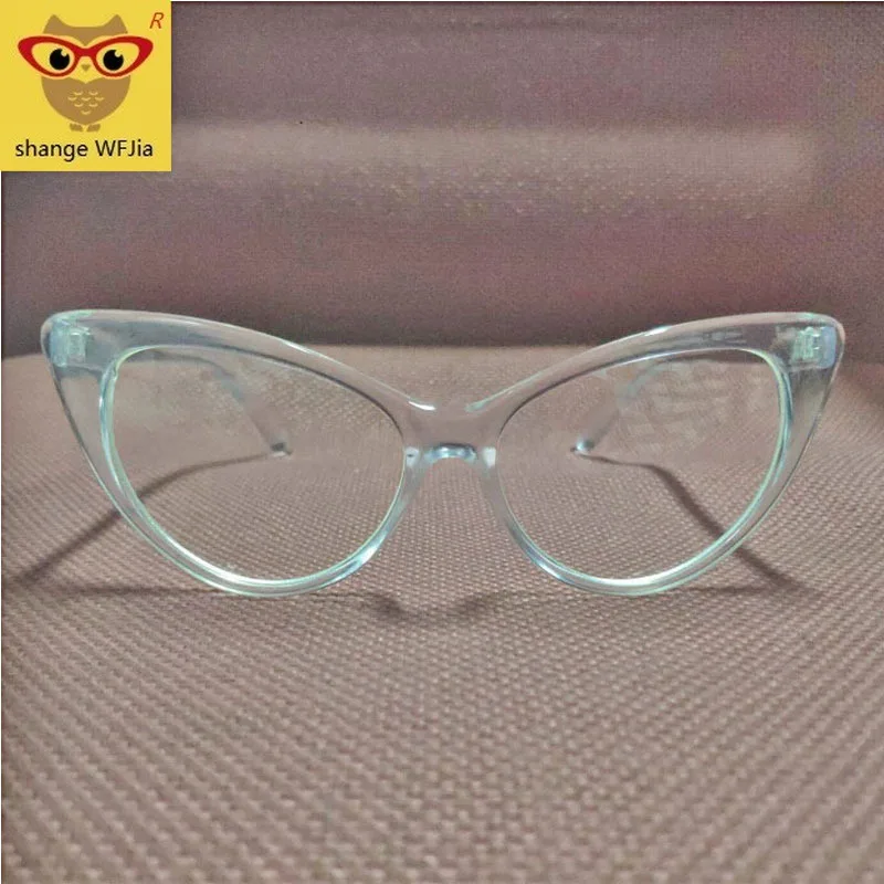 Прозрачные женские очки кошачий глаз ретро оправа для очков роскошные брендовые