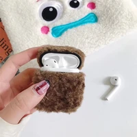 winter cute pure color wool protective cover suitable for airpods 1 2 pro multicolor latest fashion soft and dustproof