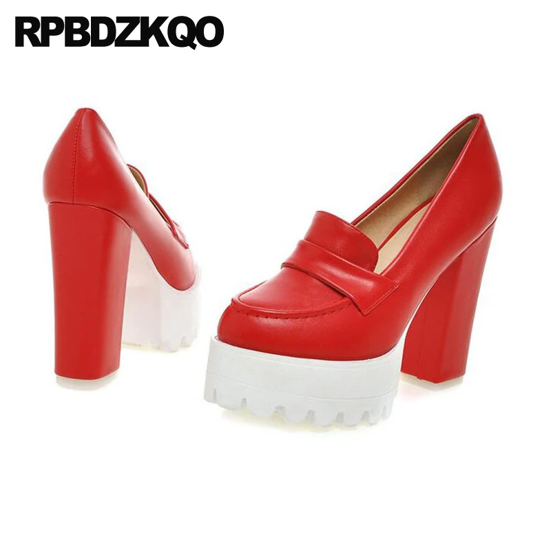 Туфли женские с круглым носком 12 см 5 дюймов в готическом стиле Фетиш насосы |