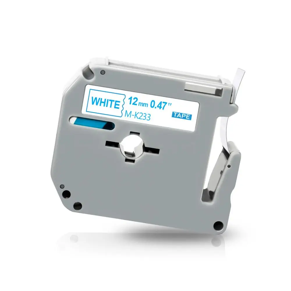 Ярлык Topcolor синий и белый цвет совместимый с Brother MK ярлык лента 233 M-K233 12 мм для