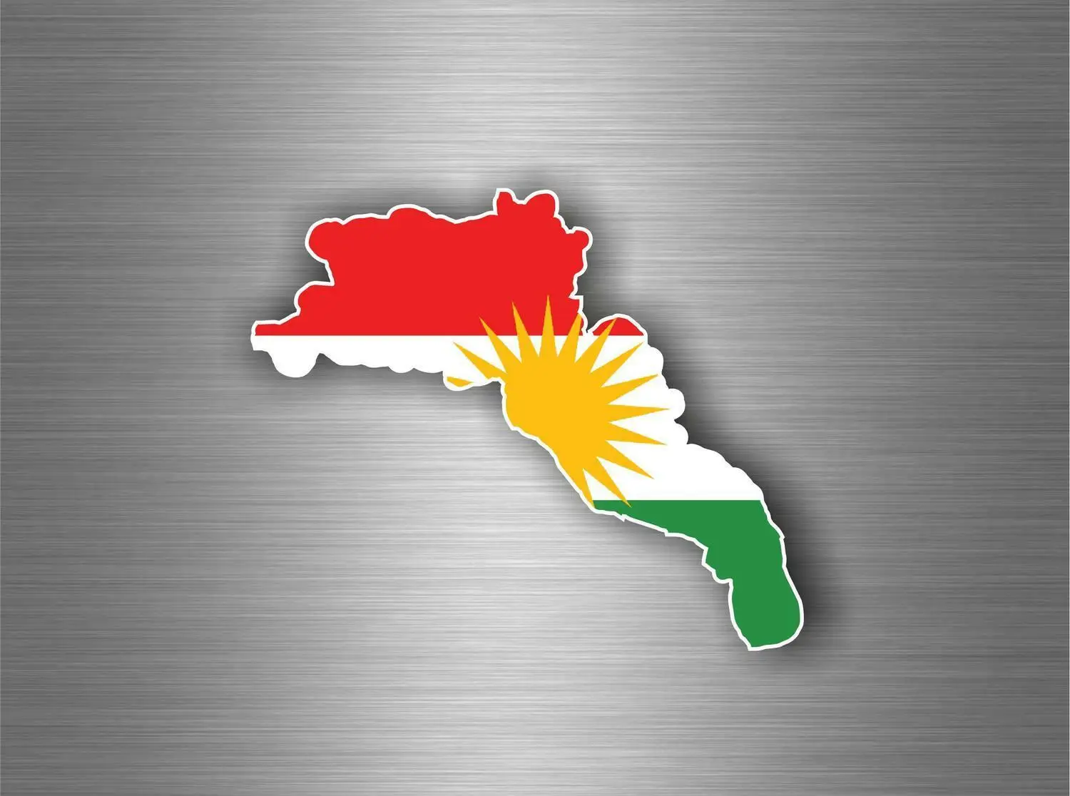 

Sticker Car Moto Map Flag Vinyl Outside Wall Decal Kurdistan Kurds 13*13cm