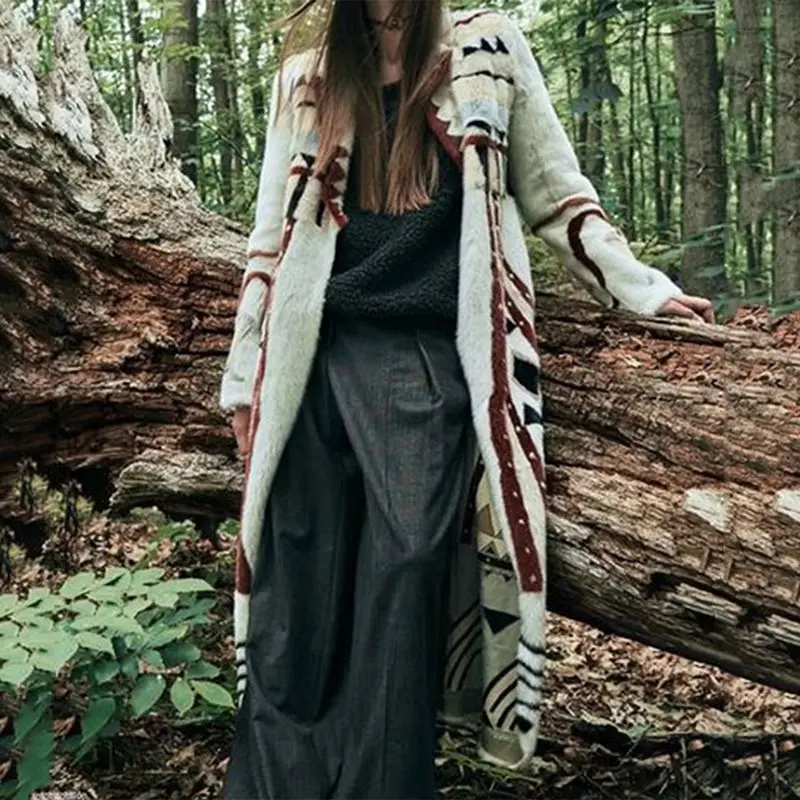 Bohoartist женские богемные Пальто Ретро винтажный Племенной этнический стиль