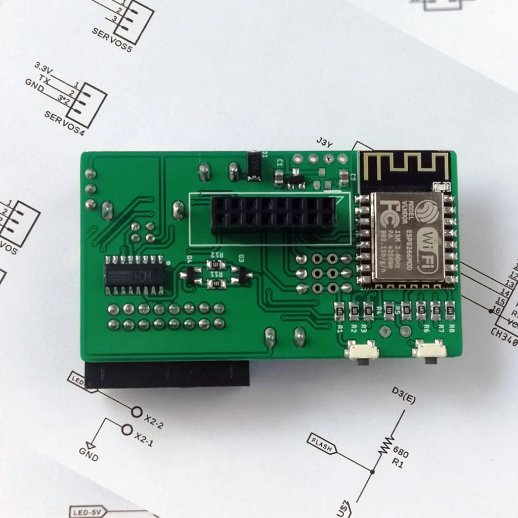 AZSMZ ESPMatrix панель RGB светодиодный матричный контроллер ESP8266 чип на макетной плате для PXMatrix arduino с открытым исходным кодом github