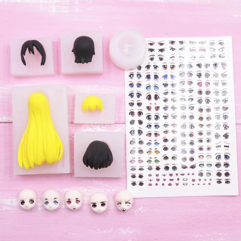 Ульсветильник Кая глиняная кукла для лица маленькое лицо форма короткие волосы