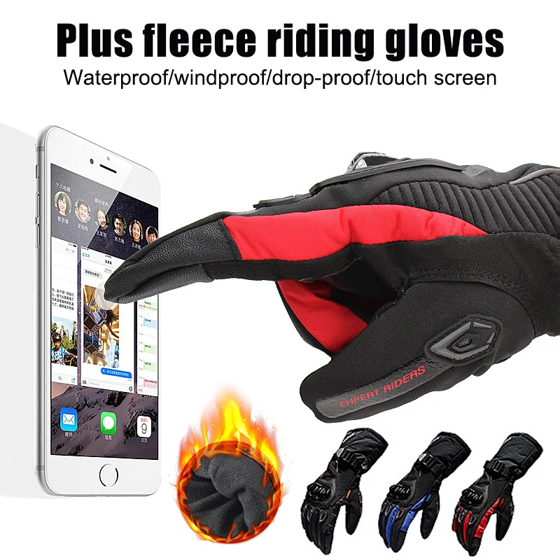 

Водонепроницаемые ветрозащитные перчатки, зимние мотоциклетные перчатки, теплые перчатки для пересеченной местности, WHShopping