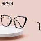 Женские очки кошачий глаз Arvin, дизайнерские очки с защитой от сисветильник, женские очки для близорукости, оптическая оправа, компьютерные игровые очки