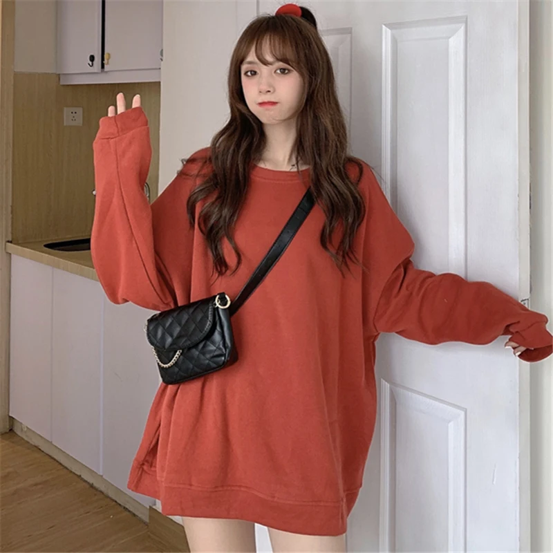 

Salt Ulzzang Sweater Women's Spring and Autumn Loose Korean Style Ins Idle Style BF Thin Waitmore Coat Chic