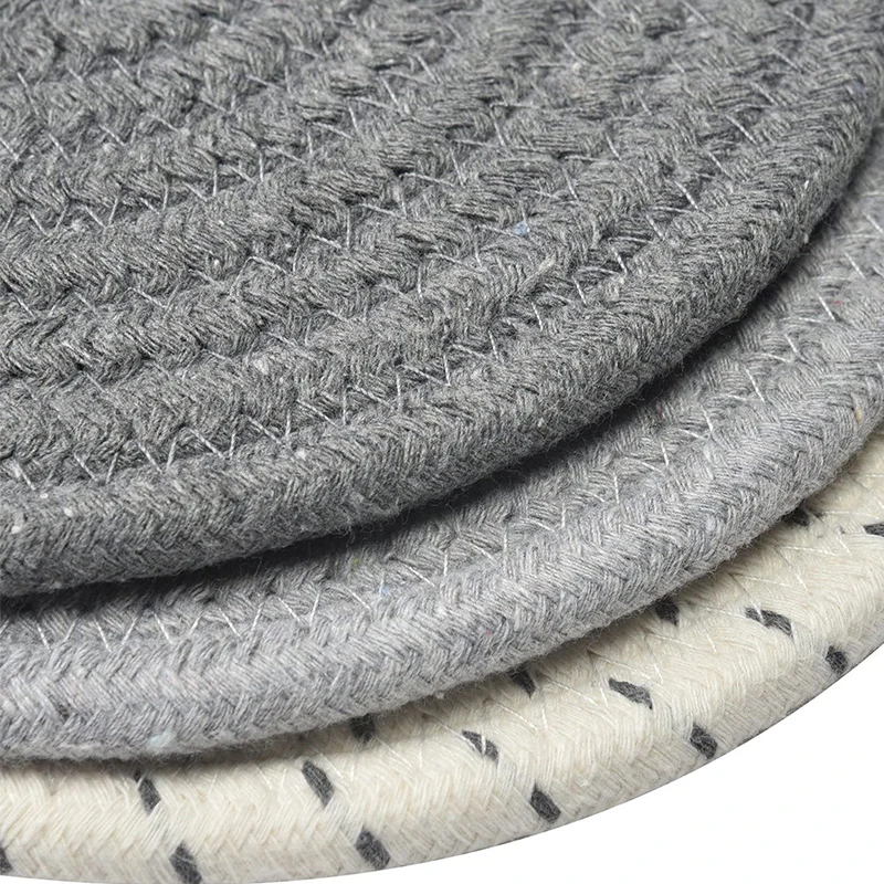 

3pcs/set of Round Potholder Kettle Plate Pot Bowl Mat Anti-scald Placemats for Table Drink Coaster Table SetKitchen Accessories