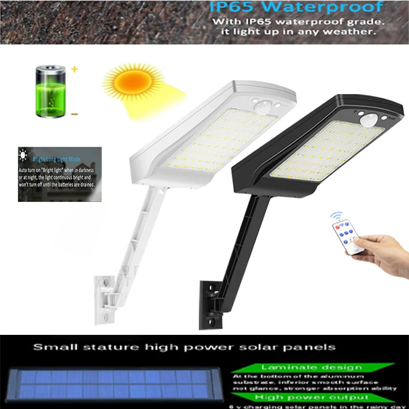 

Solar LED Light Outdoor with Motion Sensor IP65 Waterproof Solar Powered Sunlight Spotlights for Garden Decoration Solar Lamp