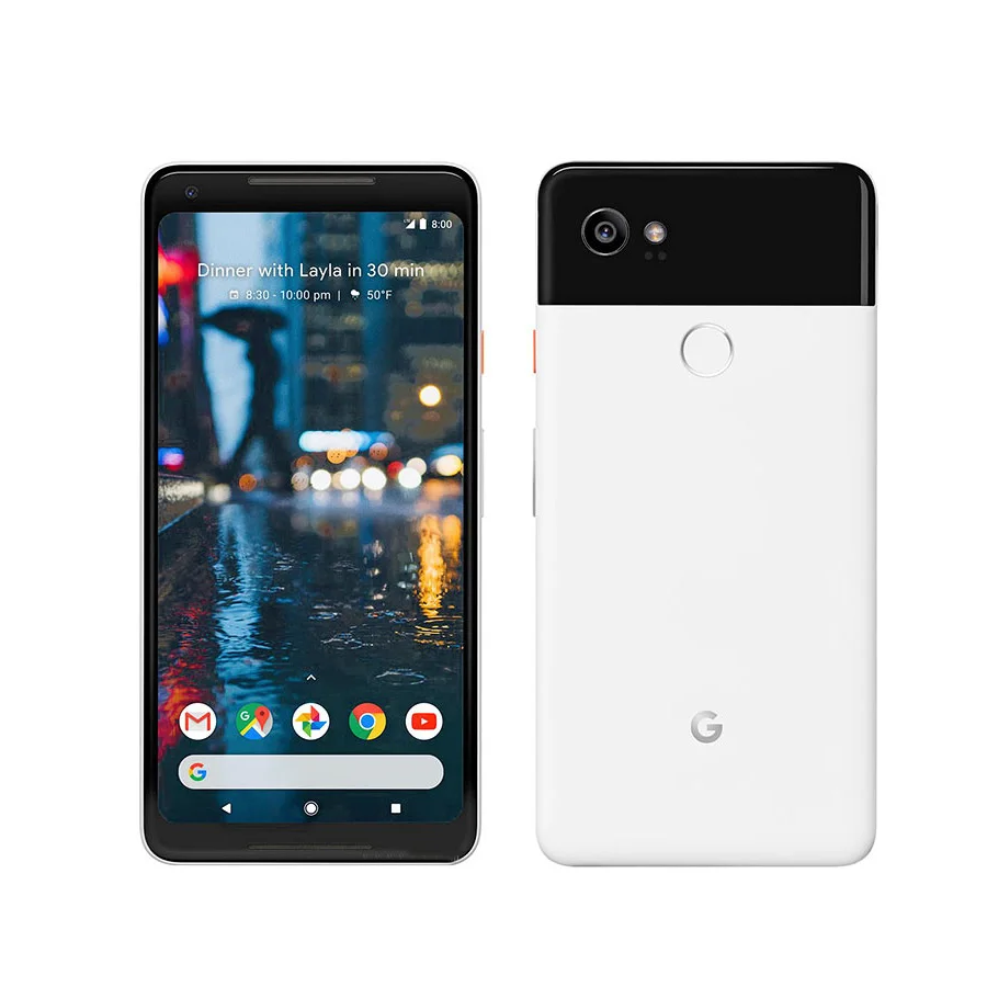 Разблокированный смартфон Google Pixel 2 XL 6,0 ''дюймовый Восьмиядерный с одной sim-картой 4G LTE Android мобильный телефон 4 Гб ram 64 Гб 128 ГБ rom смартфон
