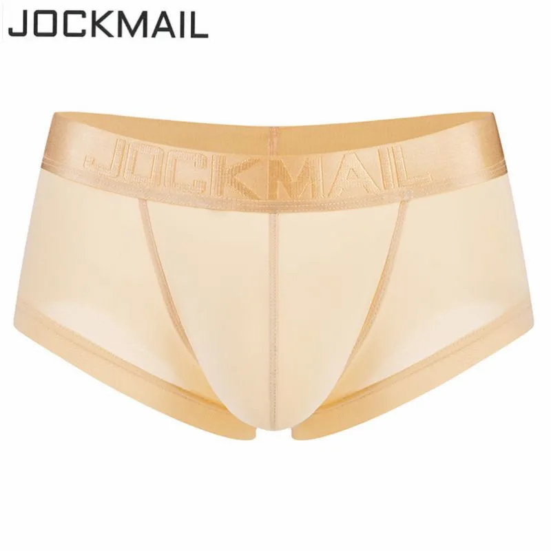 Трусы боксеры Jockmail мужские прозрачные Брендовое нижнее белье ультратонкие из