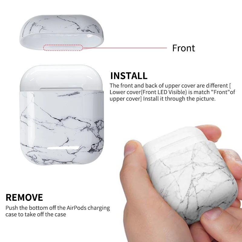YBD Роскошный чехол для ПК AirPods 1 2 защитный чехол для Apple Airpods Air Pods чехол Coque Funda для Airpod аксессуары чехол на аирподс