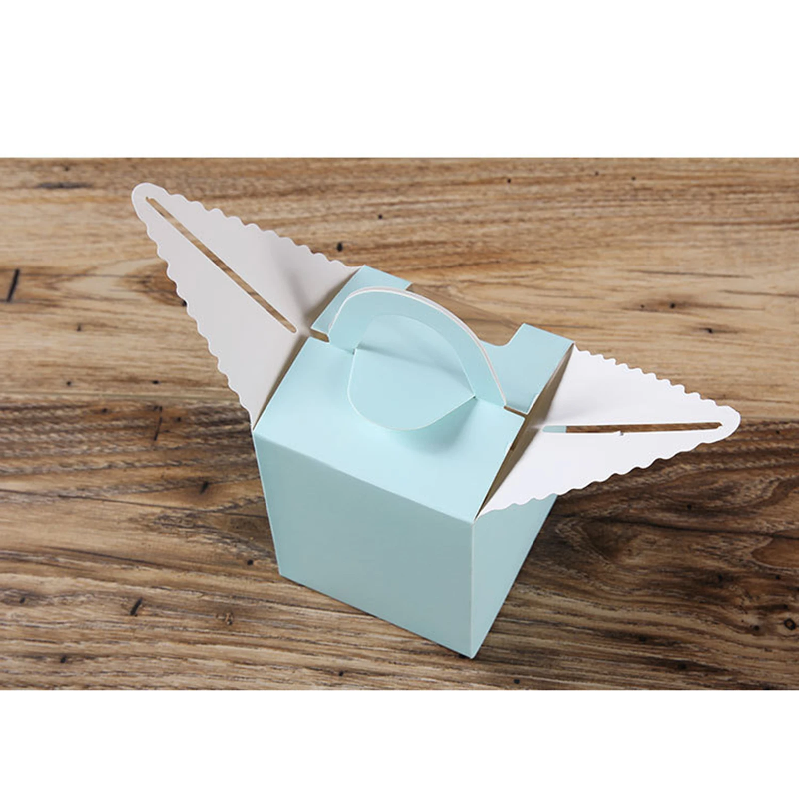 

50pcs Cupcake Box with Window and Handle Cake Carrier Small Cake Gift Container for Bakery Wedding Party Birthday Supply FP8