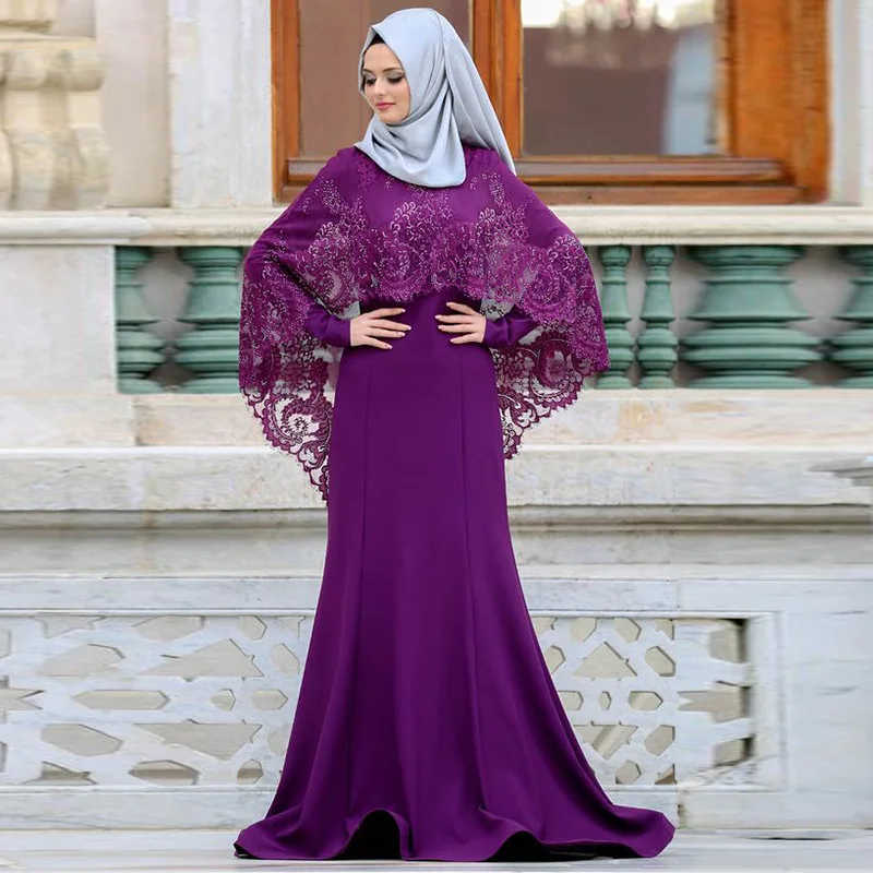 WEPBEL Fahsion мусульманское платье Дубай народный обычай abaya Slim Fit сплошной комплект из