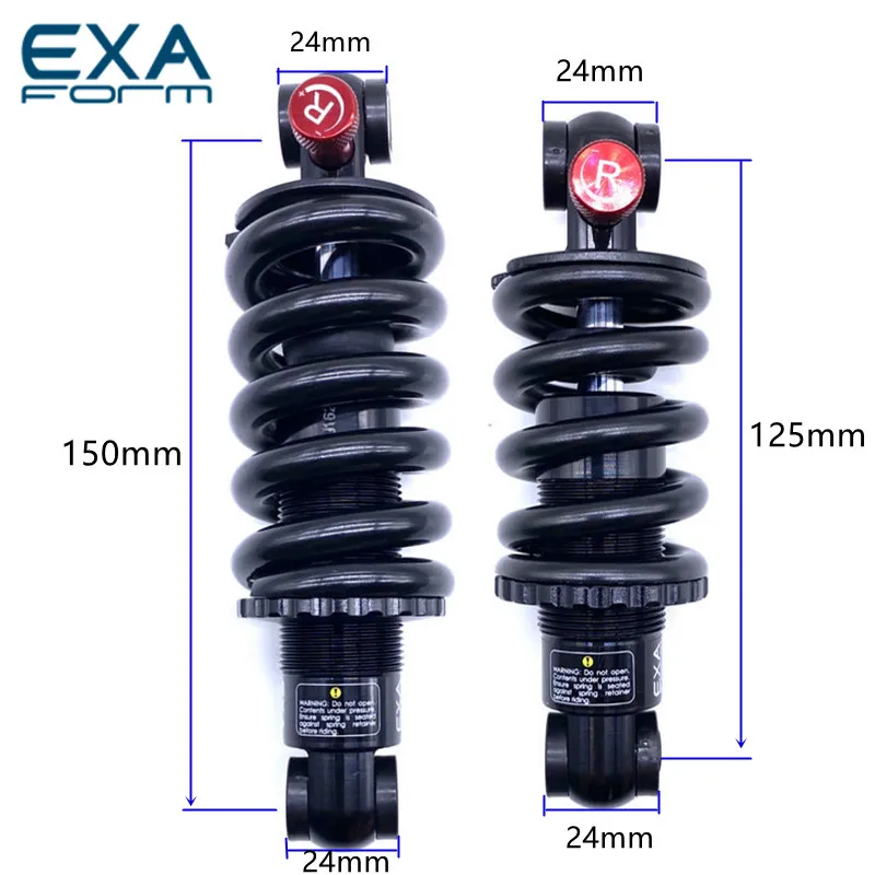 

KS Bike Rear Shock Absorber 291 EXA Form Suspension Shocks Spring Durable MTB Bike e scooter125 150 1000 1250 850 lbs