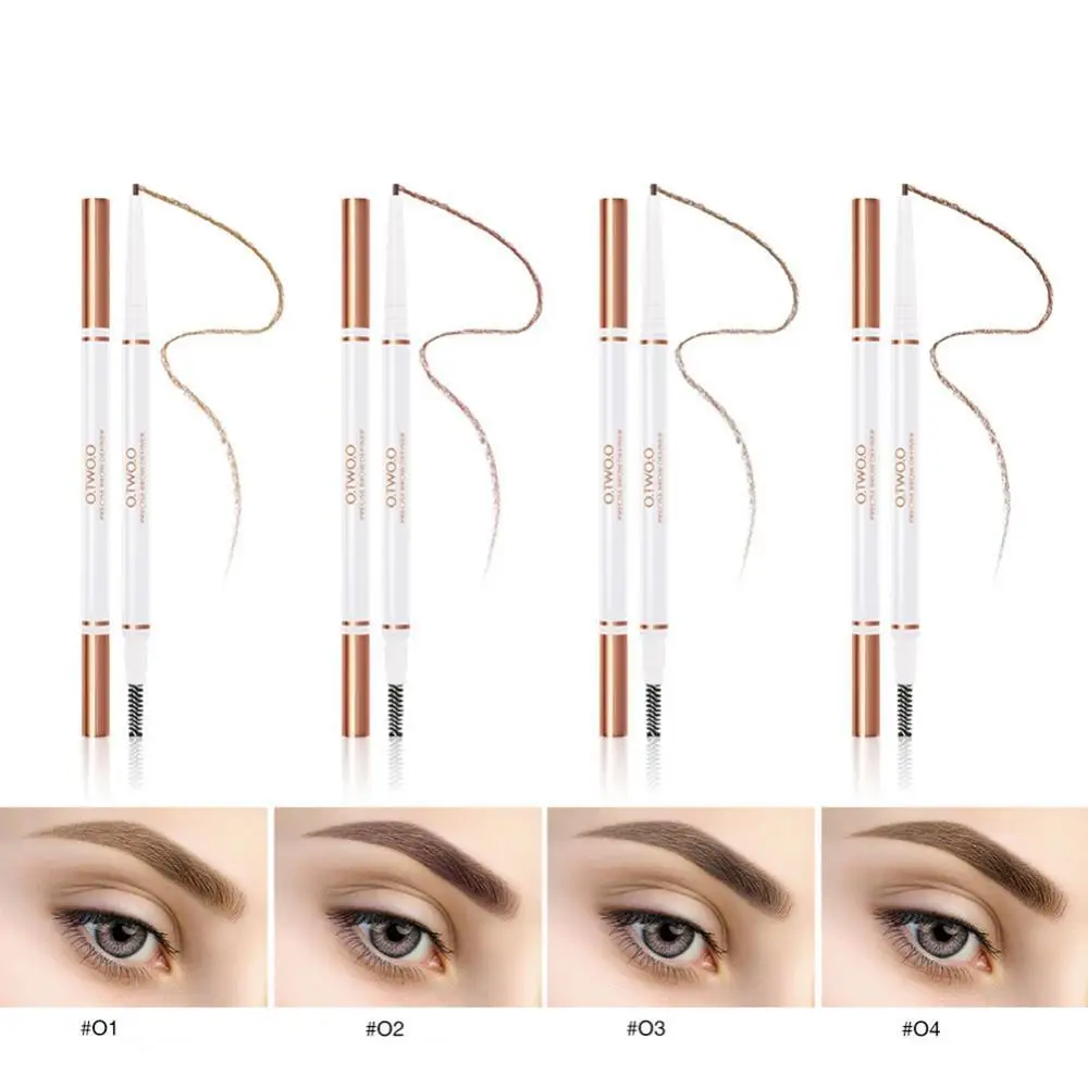 

OTWOO Double Head Lasting Waterproof Rotating Fine Eyebrow Pencil with Brush