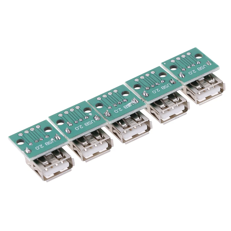 

5pcs/Lot Type A Female USB To DIP 2.54mm PCB Connector USB PCB Board Connectors Wholesale