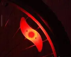 red Велосипедный светильник для горного велосипеда, велосипедный фонарь, светодиодный S шина, колпачки для клапанов, колеса, спицы, светодиодный светильник - Цвет: red
