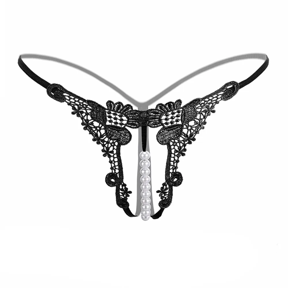 

Exotic Underwear Sexy Pendant Lady Pearl G String V-string Women Panties Low Waist Underwear lenceria erotica