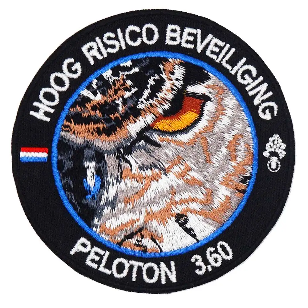 Нашивка с глазами волка термоклейкая в стиле панк вышивкой черепа водитель