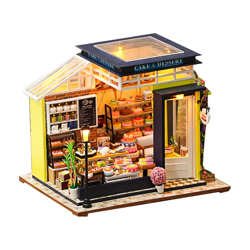 

Diy Cabin Cake House Hand- assembled House New Year Creative Valentine's Day Birthday Gift Female