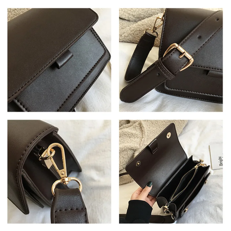 

Hot Selling Bag Women 2020 New Korean Style Women's Cross-Body Bag Fashion Retro Casual Square Sling Bag Shoulder Bag