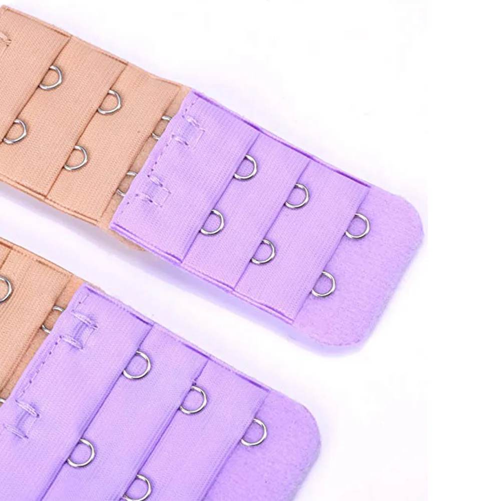 

36Pcs 2/3Rows Women Lady Adjustable Brassiere Strap Back Band Bra Extender Hook new