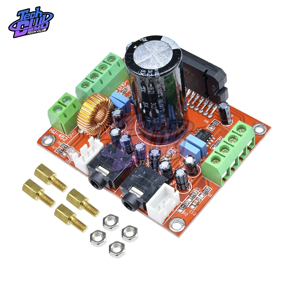 

XH-M150 TDA7850 DC 12V Car Audio Power Amplifier Module with BA3121 Noise Reduction Module Amplifier Board 4*50W