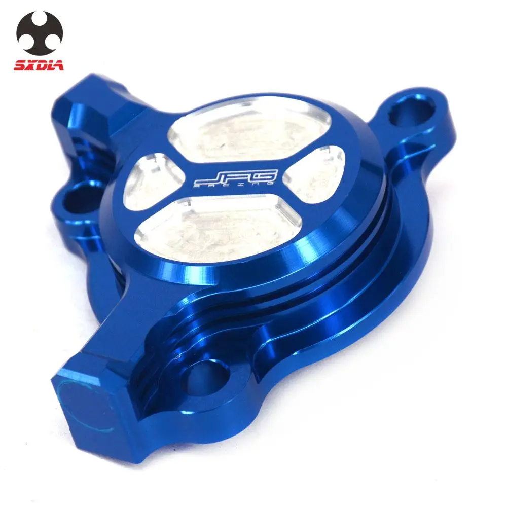 

Motorcycle CNC Billet Blue Engine Oil Filter Cover Cap For YAMAHA YZ250F WR250F YZ450F WR450F YZ WR 250F 450F