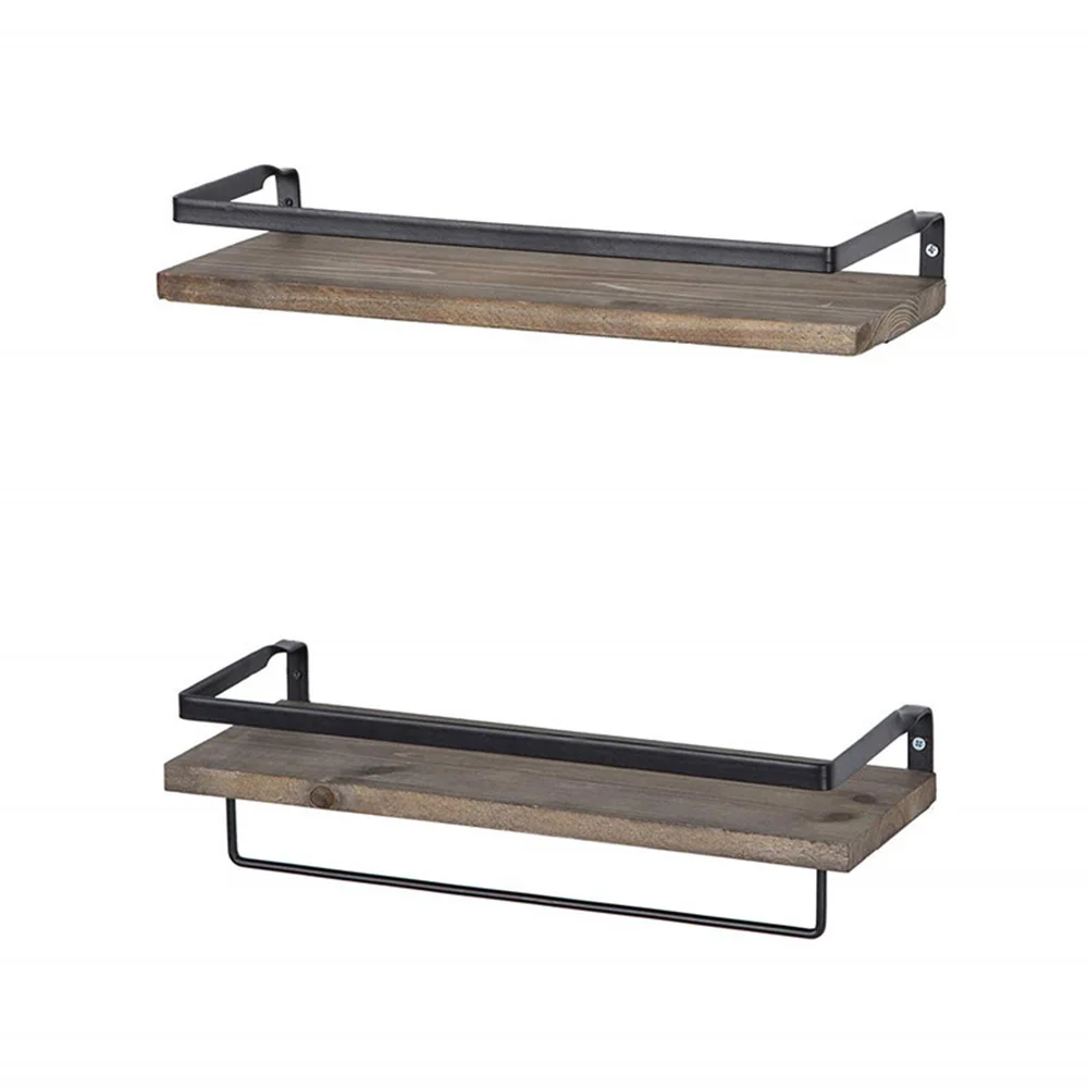 Suspended wall shelf Wooden floating frame Bathroom storage shelfWall-mounted partitions for kitchen and living room