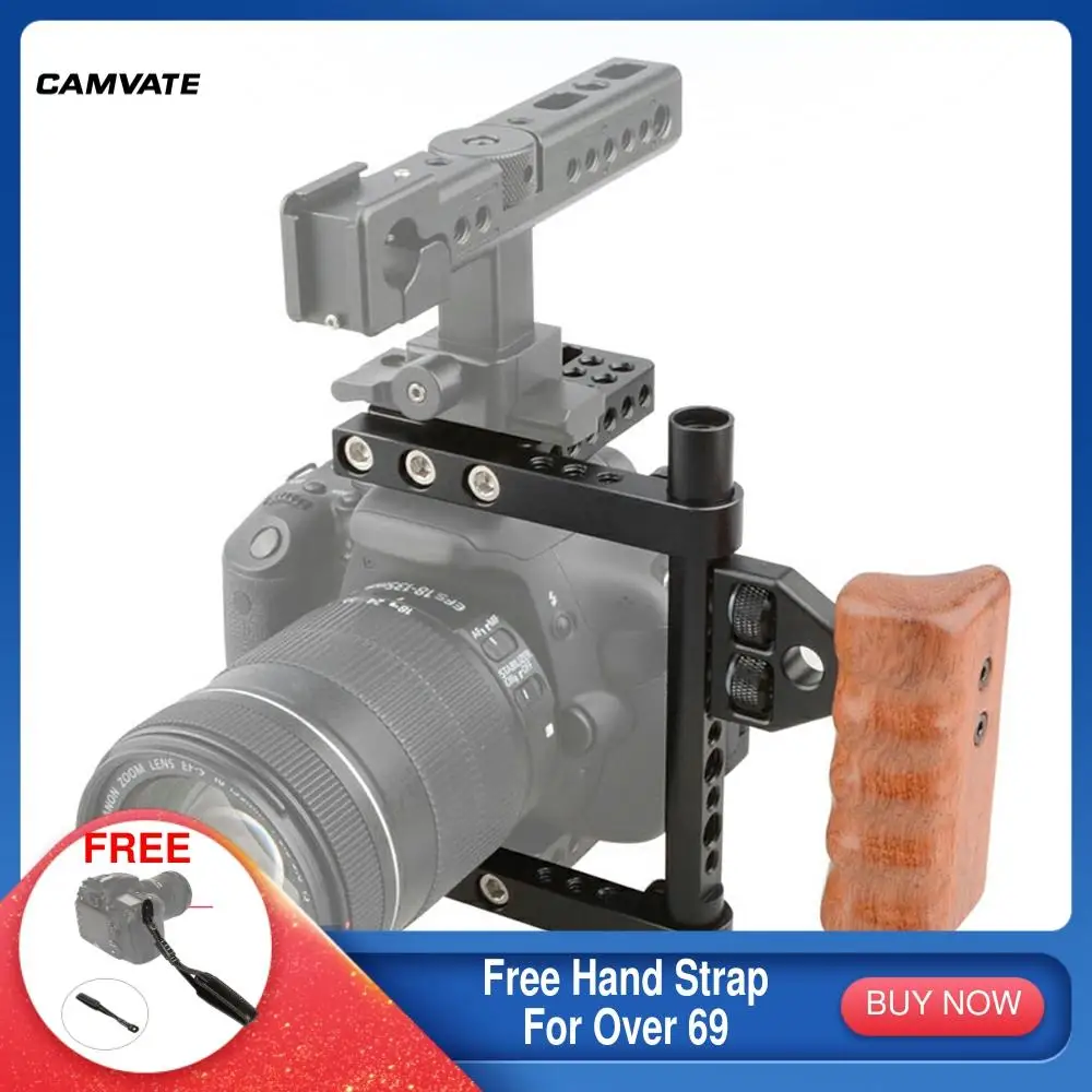 

Каркас CAMVATE для камеры Canon 50D/40D/30D/6D/7D/80D/90D/Mark11/5D Mark11/5DSR/5DS/Nikon D800/D7000/D7100/D610/sony A99
