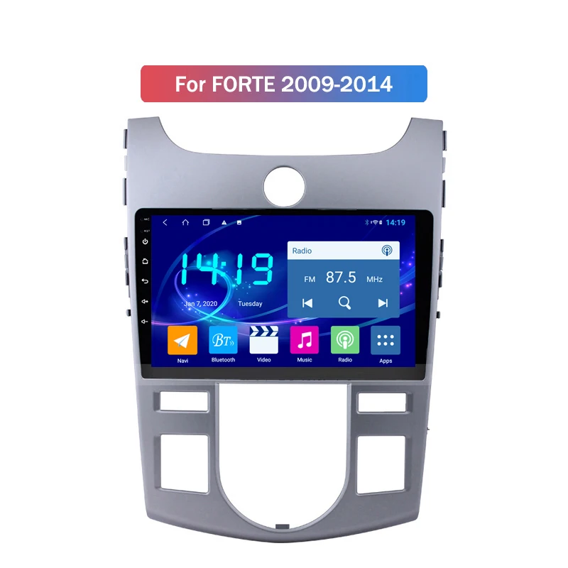 

Car Radio IPS DSP CARPLAY 4G+64G 9 Inch Android 10 Car Dvd Gps Player For KIA Forte 2009-2014 Radio Video Navigation Bt Wifi