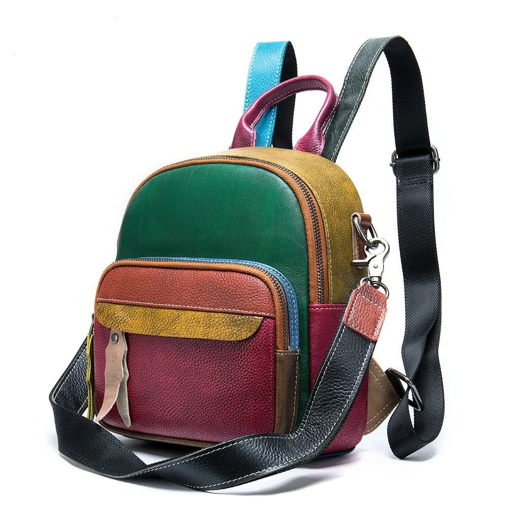 

Soft Real Leather Backpack Women Black Small Back Packs For Girls School Backpack For Teenagers Genuine Leather Mochila Feminina