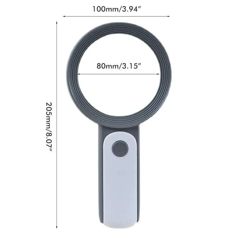 Новый товар: увеличительное стекло с 18 светодиодами и 3 режимами освещения, увеличение 30Х, для детей и пожилых людей.