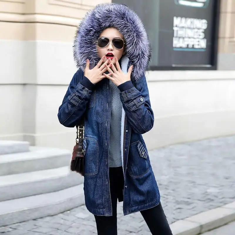 Теплая зимняя Длинная женская куртка-бомбер осеннее пальто с капюшоном Женская