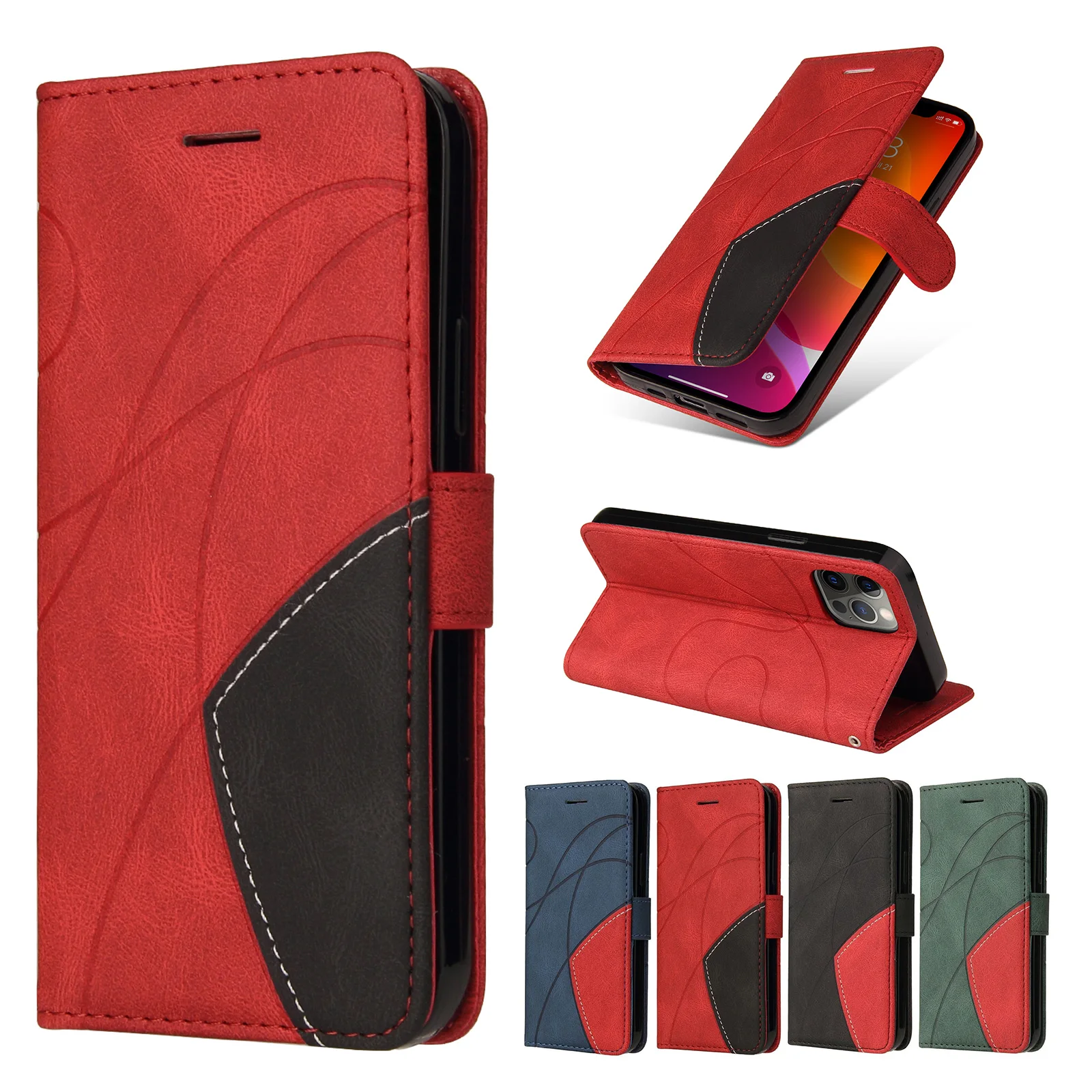 

Leather Flip Wallet Case For Xiaomi POCO M3 F3 Redmi K30 K40 8 8A 9 9A 9C Note 5 6 8T 9S 10S 10 Pro Note10 Leather Phone Cover