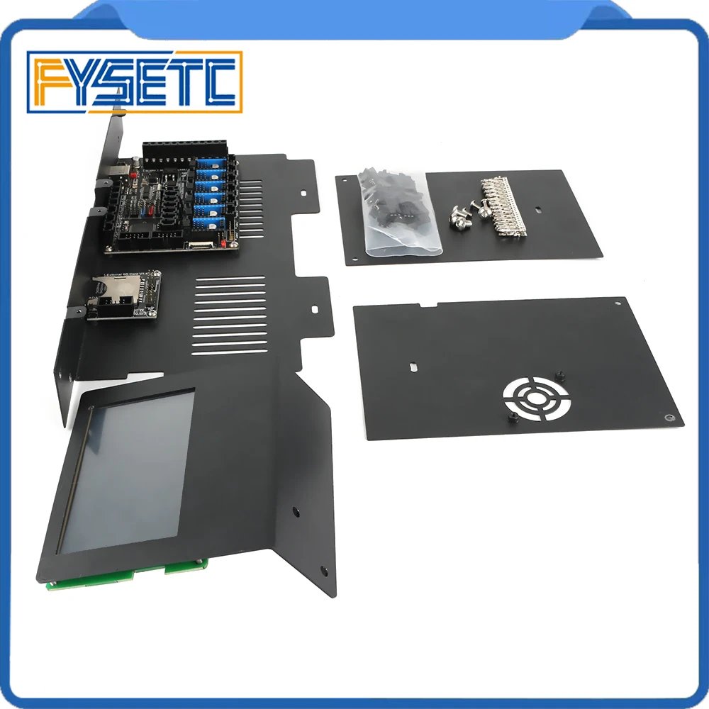 Материнская плата FYSETC F6 V1.3 6 шт. TMC2208 + 4 3 дюйма сенсорный экран/Универсальный 12864 ЖК