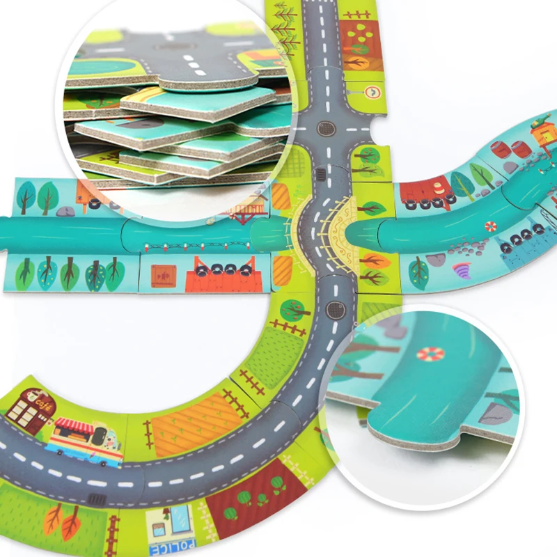 Пазлы Mideer 38 шт. головоломки для сборки игрушки детские игры развивающие круг