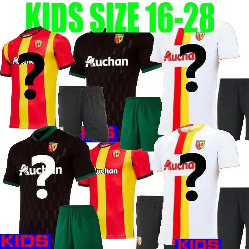 

KIDS RC Lens away soccer jerseys Gradit Fortes Cahuzac Perez 2020 2021 RC Lens maillot de foot Camisa de futebol Men's football
