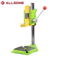 allsome bg6127 drill press stand mini electric drill bracket 90 degree rotating fixed frame workbench clamp
