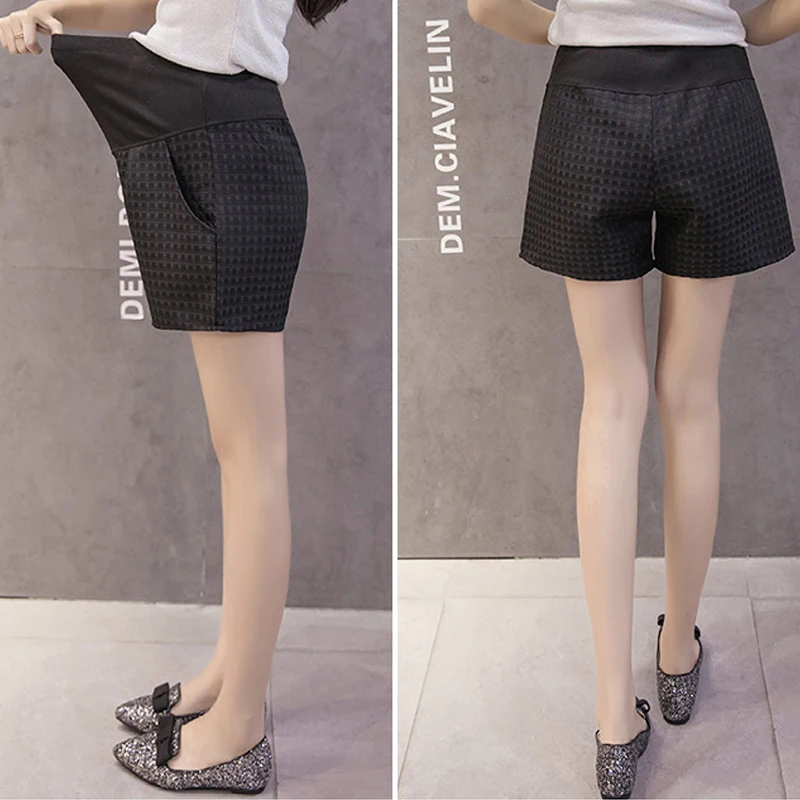 OkayMom повседневные свободные шорты для беременных летние трапециевидные черные