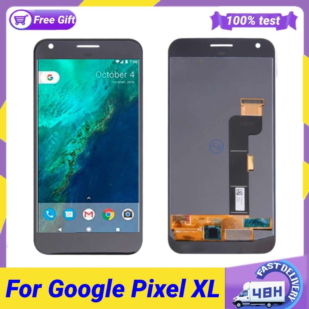 

ЖК-дисплей AMOLED 5,5 "для Google Pixel XL, сенсорный дигитайзер, экран для Google Pixel xl OLED, замена без битых пикселей