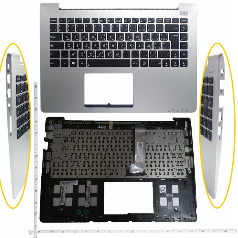 GZEELE Новинка palmrst для ноутбука ASUS S400 S400C S400CA Обложка с клавиатурой верхний корпус