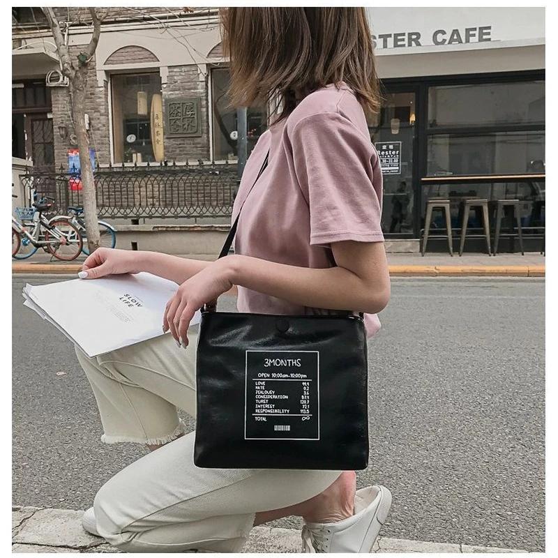 

Retro Handbags Korean Women's Diagonal Shoulder Bag Texture Messenger Bag Simple Bucket Bag Handbags