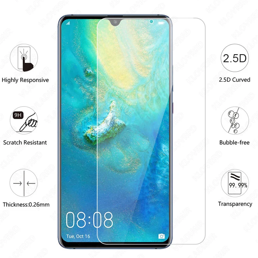 3 Pcs 2.5D 9H Tempered Glass For Huawei Mate 20X 20 Lite Enjoy 7S P Smart Plus Y6 Y7 Pro 2019 Screen Protector Film | Мобильные
