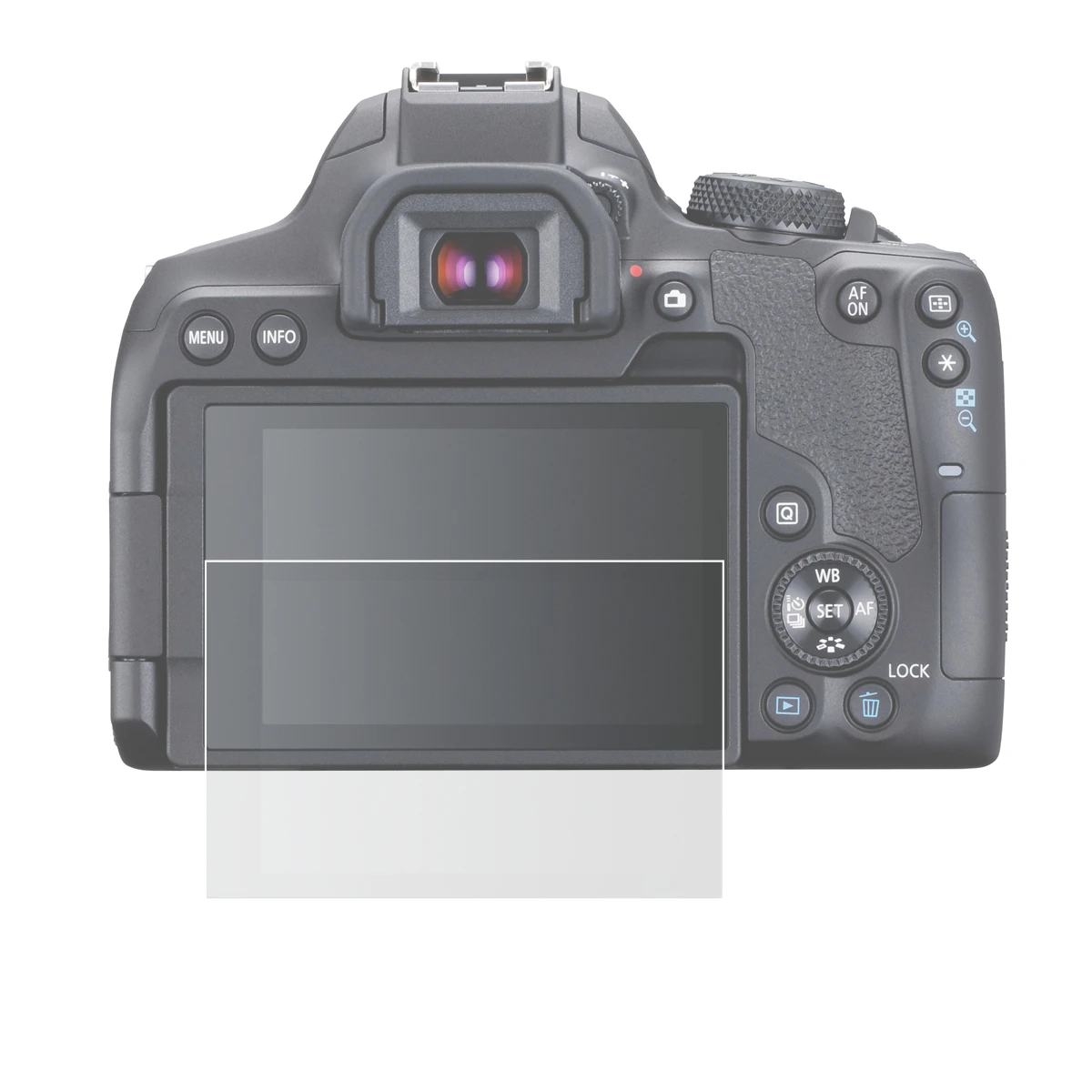 

Self-adhesive Tempered Glass Screen Protector Cover Guard for Canon 850D Rebel T8i Kiss X10i PowerShot G7X Mark III Camera