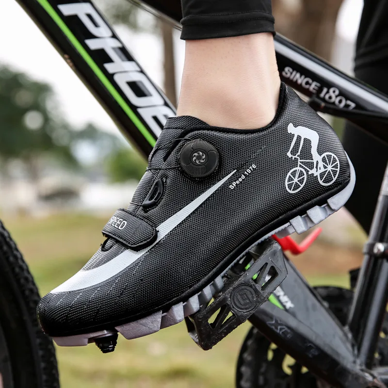 spesifikasi Sepatu Bersepeda Sepeda Jalan Gunung Sneakers Kunci Mtb Keseimbangan Ringan Olahraga Antiselip Tren Serbaguna Diperlukan Hit Baru 2021