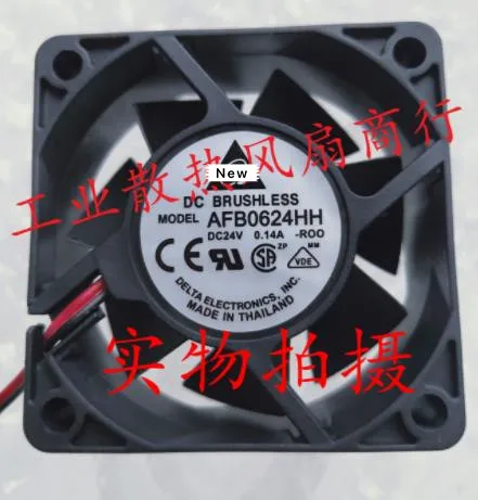 

For Delta AFB0624HH R00 DC 24V 0.14A 60x60x25mm 3-wire Server Cooling Fan